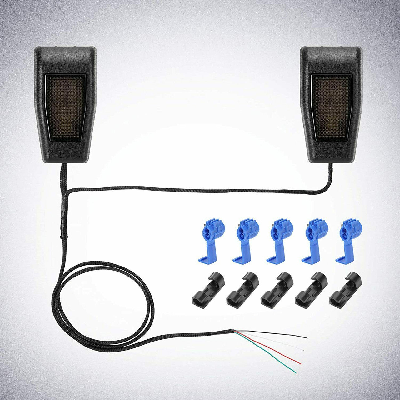 Rear Window Glass BrakeTail Backup LED Lights Kit For Jeep Wrangler JK (2007-2017 ) Lighting