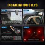 Rear Window Glass BrakeTail Backup LED Lights Kit For Jeep Wrangler JK (2007-2017 ) Lighting