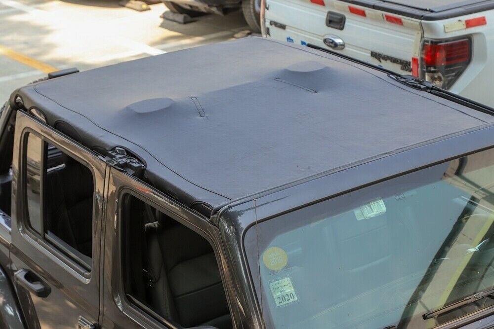Brief Soft Top Cover Sunshade for Jeep Wrangler 2018 - 2023 JL 4Dr - GENSSI Exterior Part