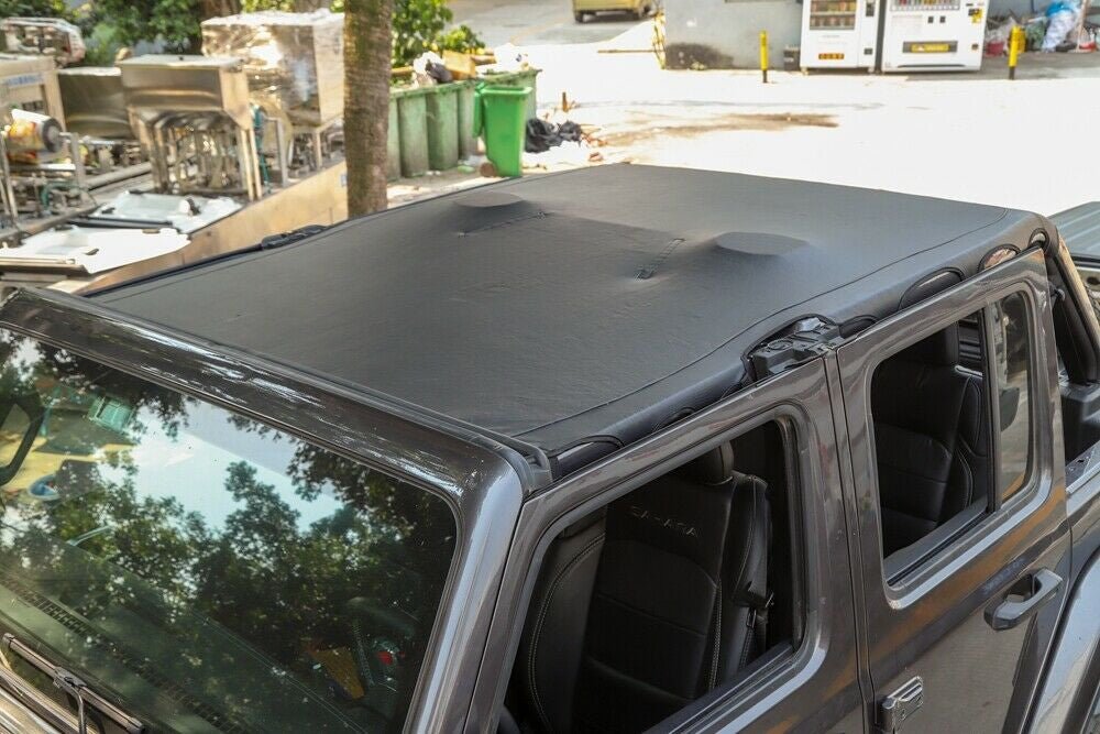 Brief Soft Top Cover Sunshade for Jeep Wrangler 2018 - 2023 JL 4Dr - GENSSI Exterior Part