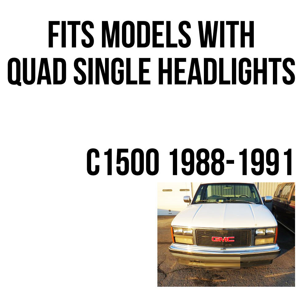 Sealed Beam LED Replacement Headlights for GMC C1500 2500 3500 Trucks (2 Pack) Lighting