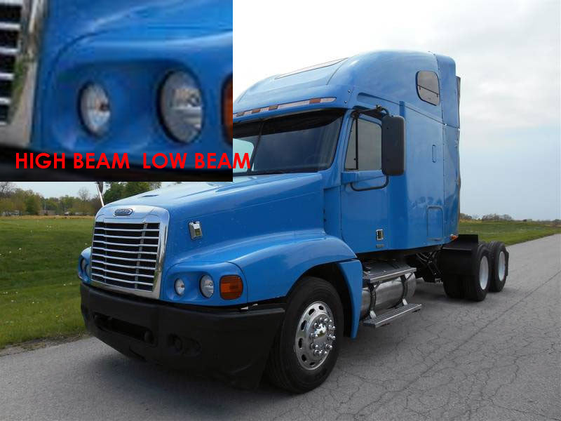 LED Conversion Headlight Low High Bulb Kit Package Compatible with Freightliner Century Class Semi Trucks Lighting