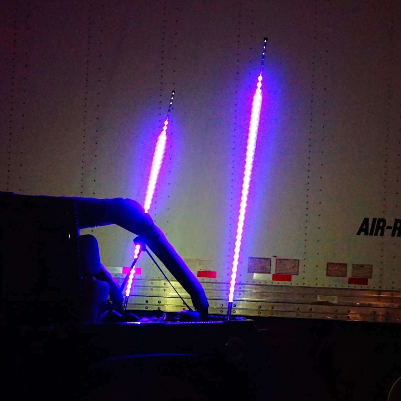 Dual LED Whip Kit Light Off Road Flag Wireless Color Changing - GENSSI Lighting