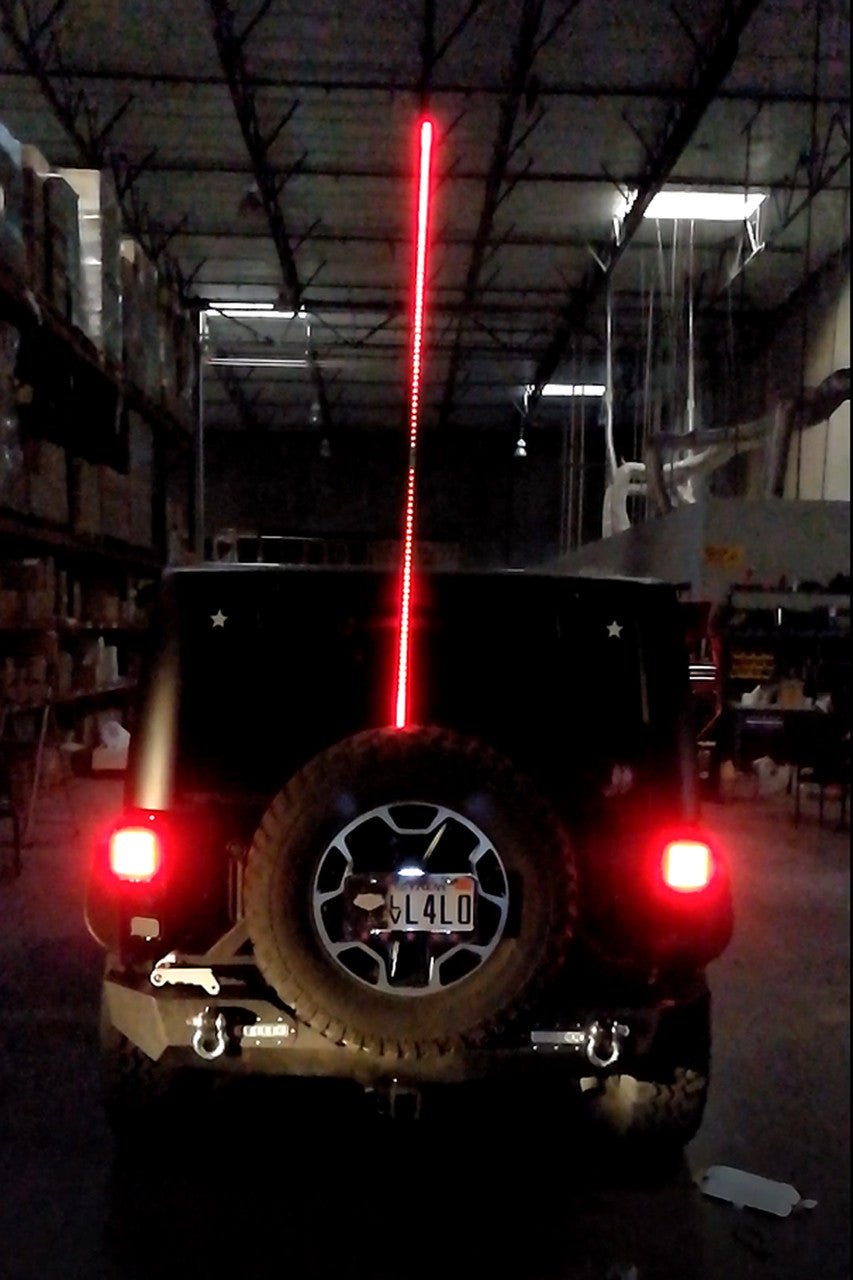 Dual LED Whip Kit Light Off Road Flag Wireless Color Changing - GENSSI Lighting