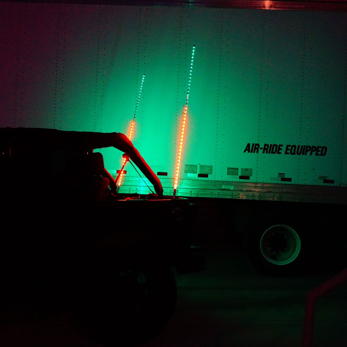 Dual LED Whip Kit Light Off Road Flag Wireless Color Changing - GENSSI Lighting