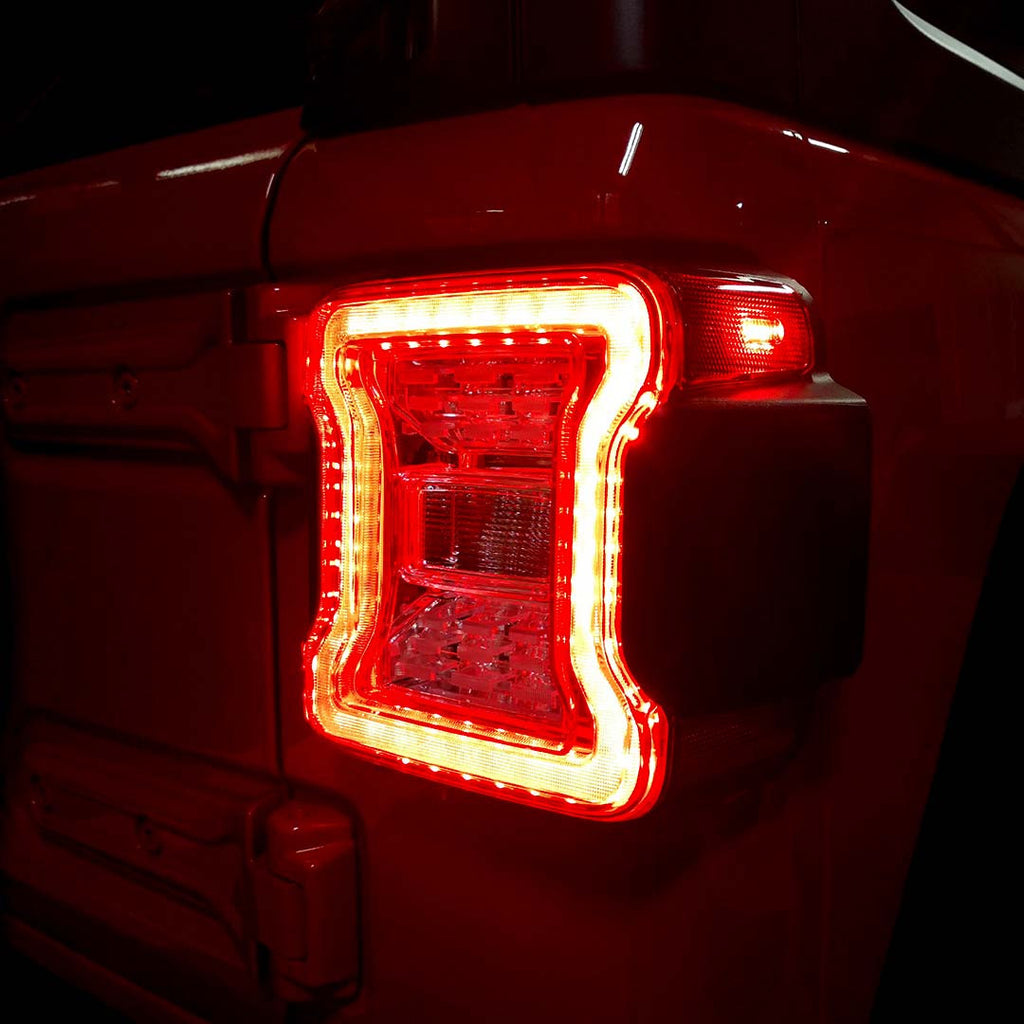 Clear LED Tail Lights for Jeep Wrangler JL 2018+ Lighting