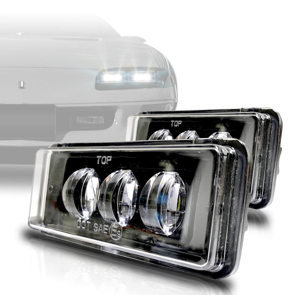 H4351 H4352 LED Sealed Beam Replacement Headlights for Camaro 1993-1997 (2 Pack) Lighting
