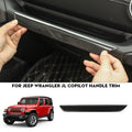 Copilot Side Grab Handle Bar Trim for Jeep Wrangler JL 2018 - 2023 Carbon Fiber Finish - GENSSI Interior Part