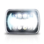 XPE Honeycomb LED Black Projector Headlights w/DRL for XJ and YJ Lighting