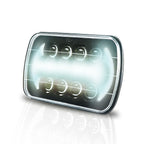 XPE Honeycomb LED Black Projector Headlights w/DRL for XJ and YJ Lighting