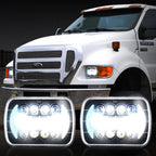 XPE Honeycomb LED Black Projector Headlights w/DRL for XJ and YJ Lighting