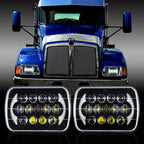 XPE Honeycomb LED Black Projector Headlights w/DRL for XJ and YJ Lighting