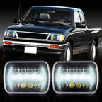 XPE Honeycomb LED Black Projector Headlights w/DRL for XJ and YJ - GENSSI Lighting