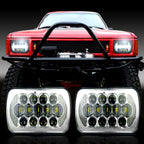 XPE Honeycomb LED Chrome Projector Headlights w/DRL for XJ and YJ - GENSSI Lighting