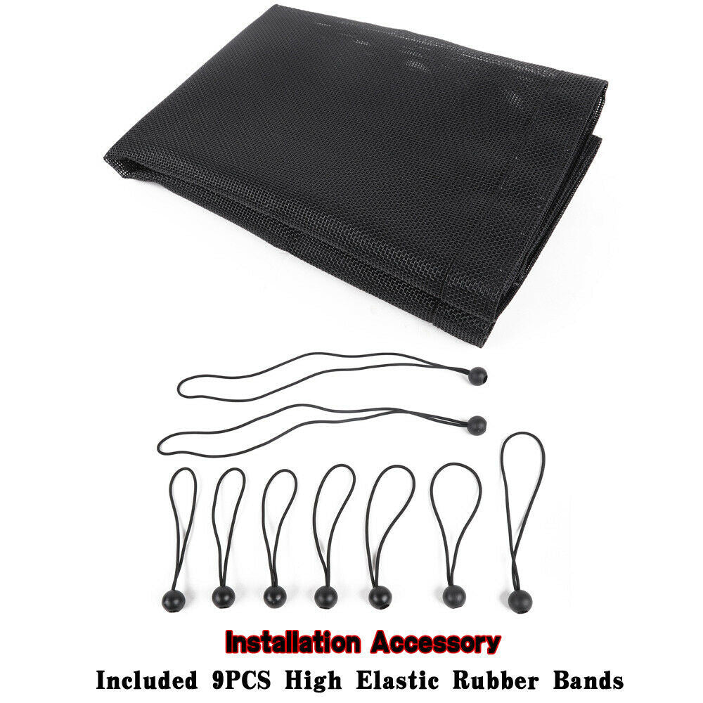 Rear Cargo Trunk Sun Screen Insulation Mesh Cover for Jeep Wrangler JL 2018-2023 4dr Interior Part