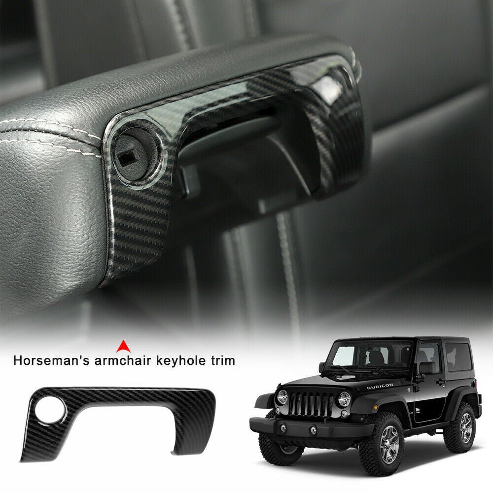 Center Armrest Box Keyhole Trim Cover for Jeep Wrangler JL 2018 - 2023 - GENSSI Interior Part