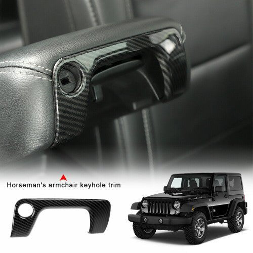 Center Armrest Box Keyhole Trim Cover for Jeep Wrangler JL 2018 - 2023 - GENSSI Interior Part