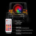 Tire Carrier Spare Tire Color LED Lighting Kit with Remote - GENSSI Lighting