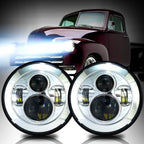 7 Inch Projector Chrome LED Headlights Set - GENSSI Lighting
