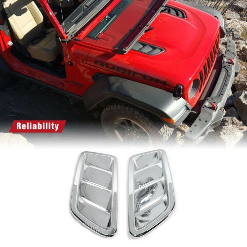 Front Engine Hood Air Vent Cover Decoration For Jeep Wrangler JL 2018 - 2023 - GENSSI Exterior Part