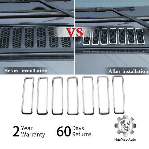 Hood Air Intake Vent Grille Cover Trim for Jeep Wrangler JL (2018 2023) Default Title Grille