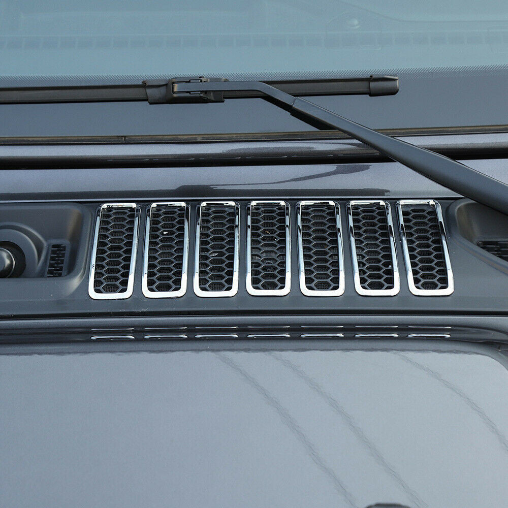 Hood Air Intake Vent Grille Cover Trim for Jeep Wrangler JL (2018 2023) Grille