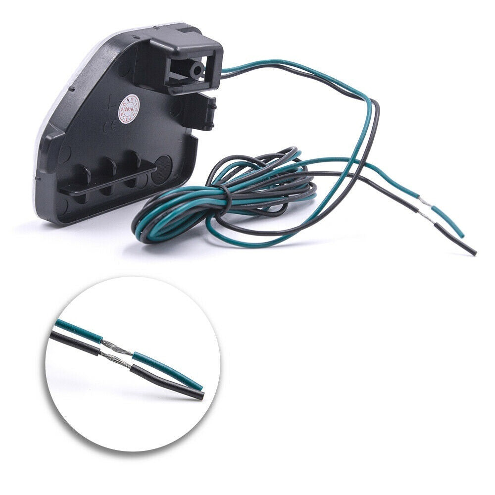 Rear Bumper Reflector Tail Light for Jeep Wrangler JL 2018-2023 Clear Lens Red LED Lighting