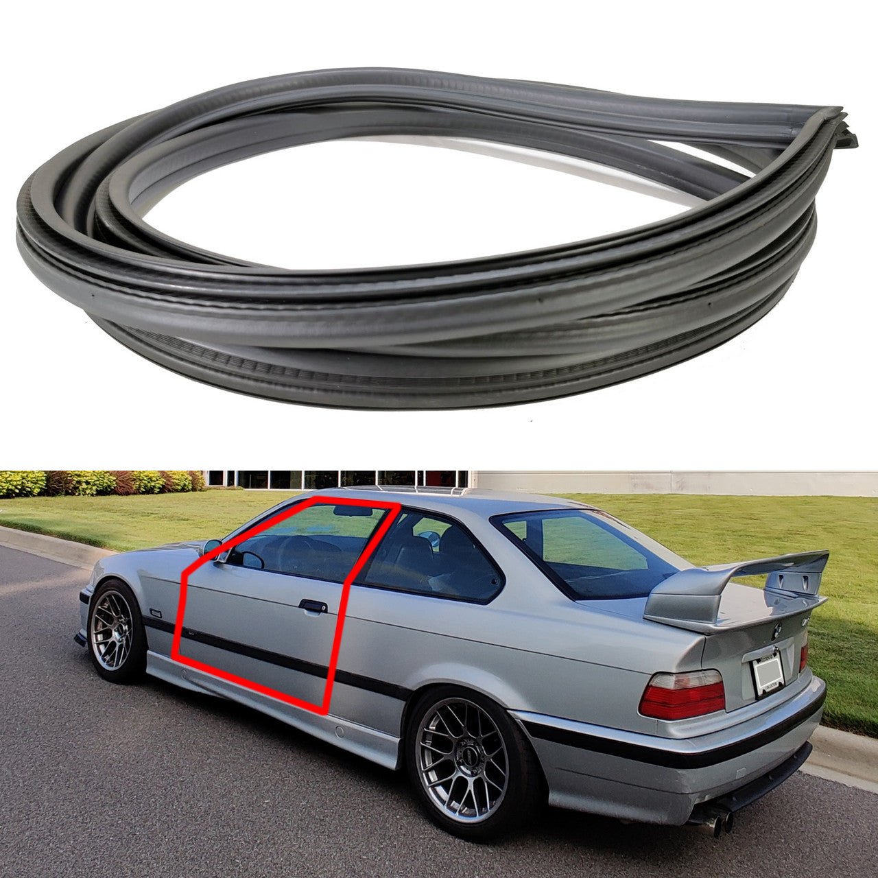 　E36　325iクーペ　純正シート　2脚セット　直接取りに来る方限定 Left Door Seal Rubber for BMW E36 Coupe 2 Door 2dr 51711977727