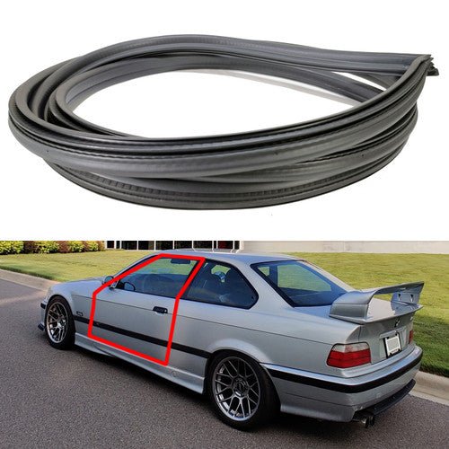 Left Door Seal Rubber for BMW E36 Coupe 2 Door 2dr 51711977727 51712138957 - GENSSI Exterior Part