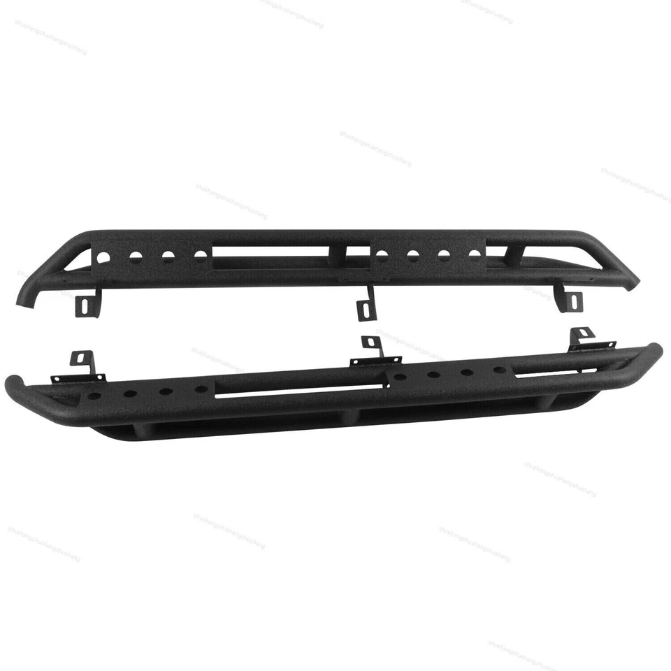 Running Boards Side Steps 2007-2018 Jeep Wrangler 4-Door Black Powdered Exterior Part