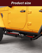 Nerf Bars Running Boards Side Steps for 2018 - 2024 Jeep Wrangler JL 4 Door - GENSSI Exterior Part