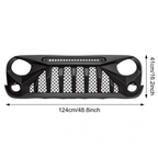 Mars Grille with Off Road LED Lights Jeep Wrangler JK JKU 2007 - 2018 - GENSSI Grille