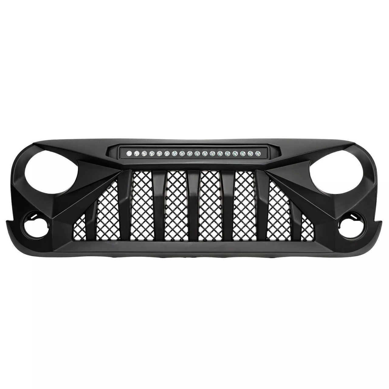 Mars Grille with Off Road LED Lights Jeep Wrangler JK JKU 2007-2018 Grille