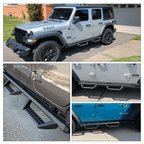 Nerf Bar Running Boards Side Steps for 2018 - 2024 Jeep Wrangler JL 4 Door - GENSSI Exterior Part