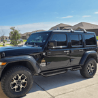 Running Boards Side Steps Bars BDK for 2018 - 2025 Jeep Wrangler JL Unlimited 4 - Door - GENSSI Exterior Part