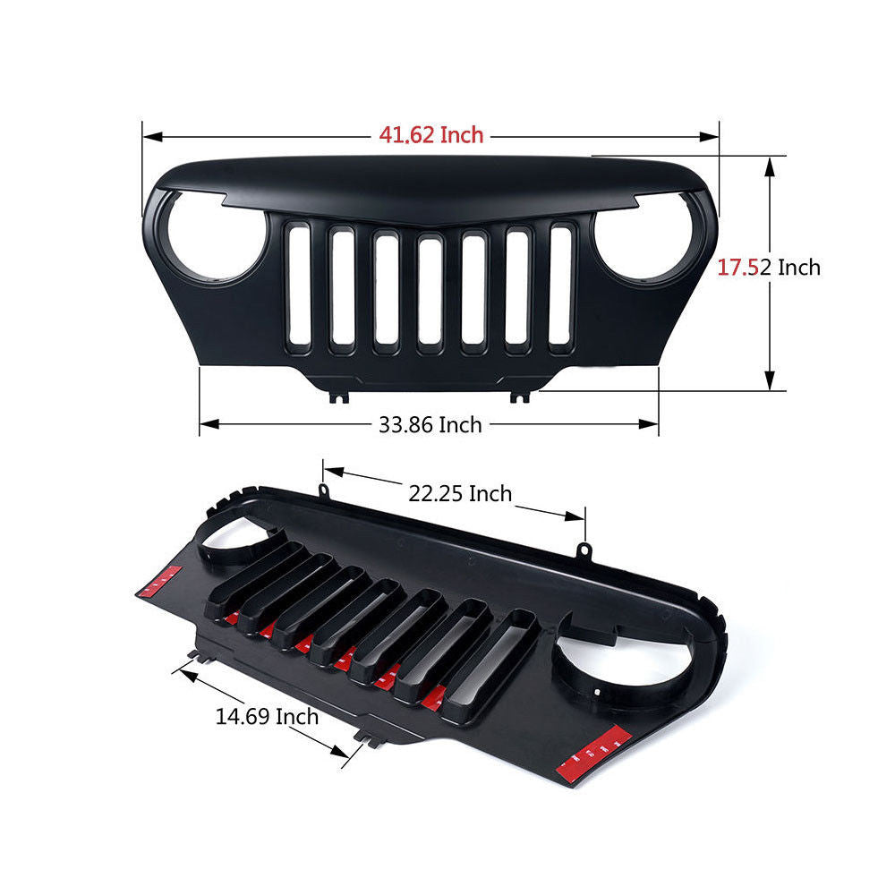 Angry Grille for Wrangler TJ 1997-2006 Grille