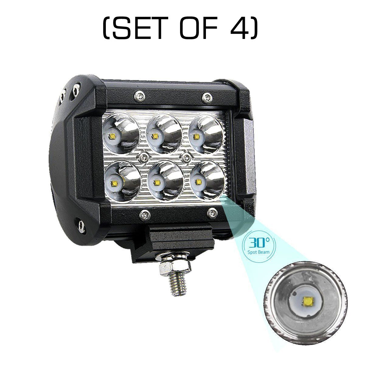 LED Light Bar Combo Kit with Brackets for Jeep Wrangler 2007-2018 Lighting