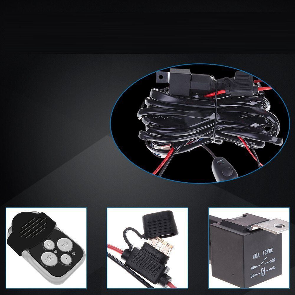 LED Light Bar Combo Kit with Brackets for Jeep Wrangler 2007-2018 Lighting