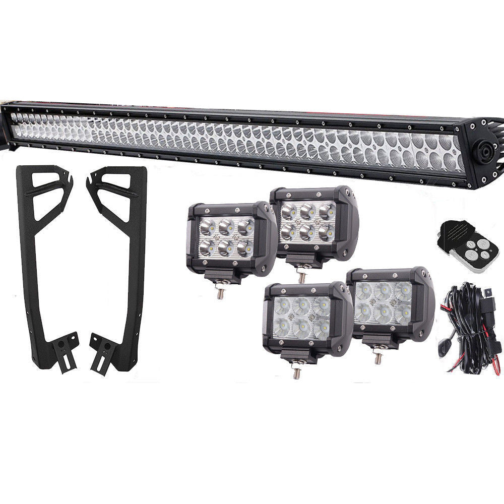 LED Light Bar Combo Kit with Brackets for Jeep Wrangler 2007-2018 Lighting