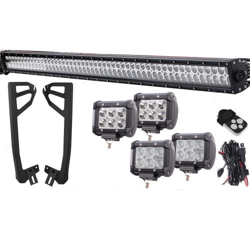 LED Light Bar Combo Kit with Brackets for Jeep Wrangler 2007-2018 Default Title Lighting