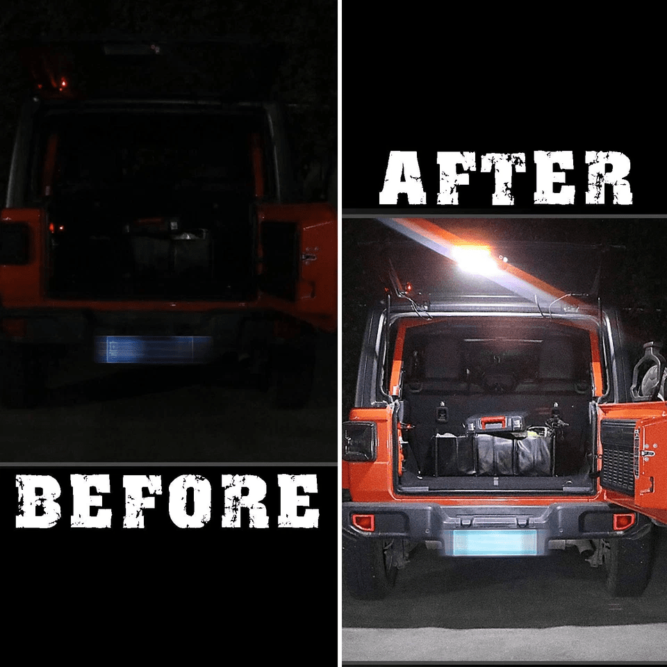 Cargo Light White and Flashing Amber Warning for Jeep Wrangler JL JLU 2018+ - GENSSI Lighting