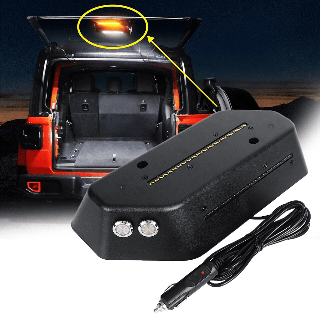 Cargo Light White and Flashing Amber Warning for Jeep Wrangler JL JLU 2018+ - GENSSI Lighting