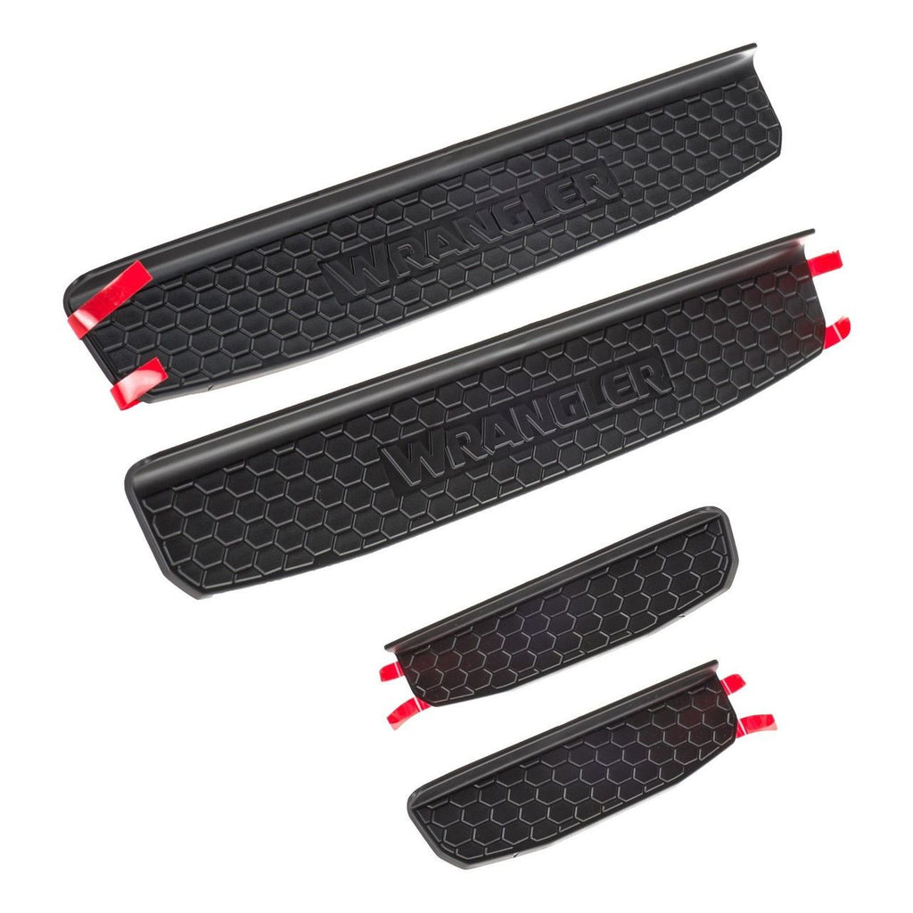 4 Door OEM Door Sill Guards for Jeep Wrangler JL 2018+ Interior Part