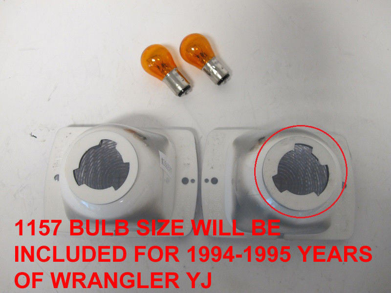 Smoked Bumper and Sidemarker Lights for Jeep Wrangler YJ 1987-1993 Lighting