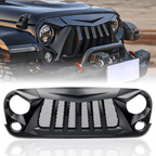 Black Widow Grid Mesh Grille for Jeep Wrangler JK JKU 2007 - 2018 - GENSSI Grille