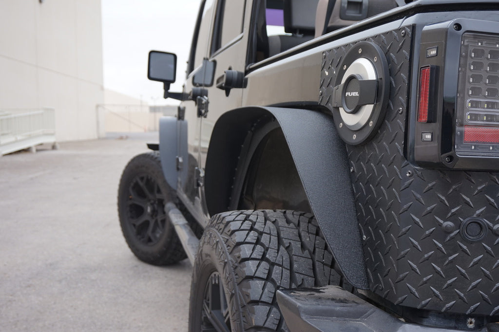 Steel Flat Top Metal Fenders for Wrangler JK 2007-2018 Exterior Part