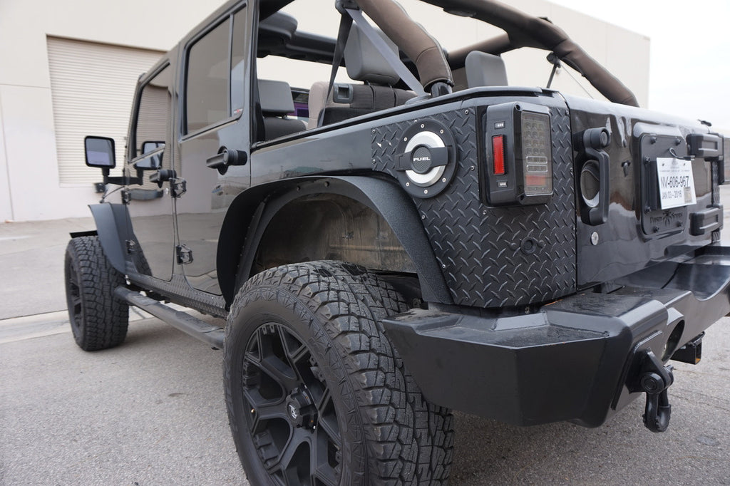 Steel Flat Top Metal Fenders for Wrangler JK 2007-2018 Exterior Part