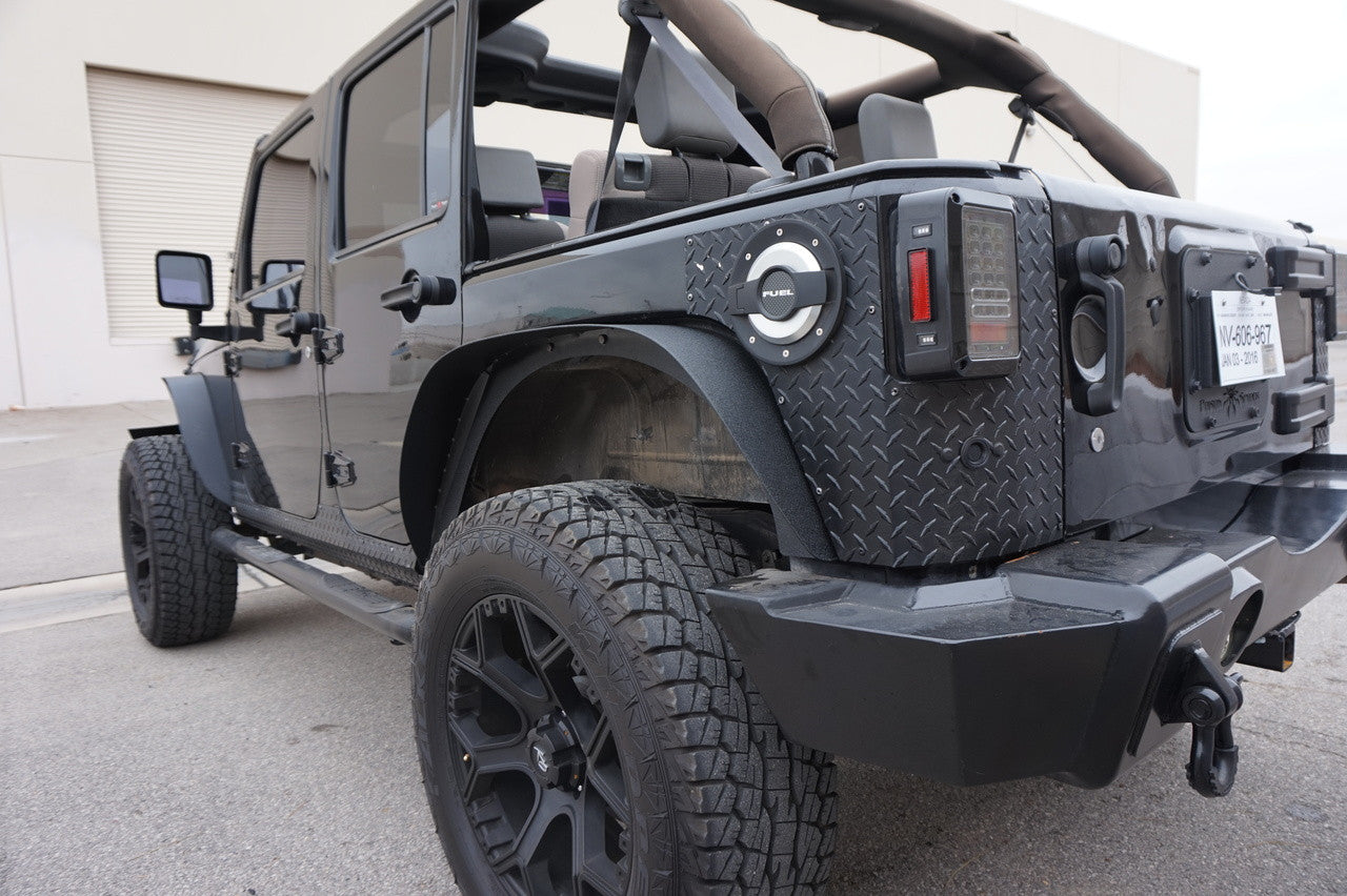 Steel Flat Top Metal Fenders for Wrangler JK 2007-2018 Exterior Part