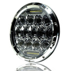7 Inch Honeycomb Array Chrome LED Motorcycle Headlight - GENSSI Lighting
