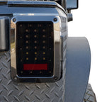 XPE Smoked LED Tail Lights for Wrangler JK 2007 - 2018 - GENSSI Lighting